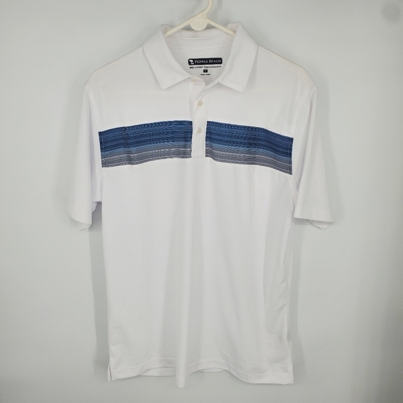 Pebble Beach Shirt Mens Large Short Sleeve Performance Polo - Picture 6 of 6